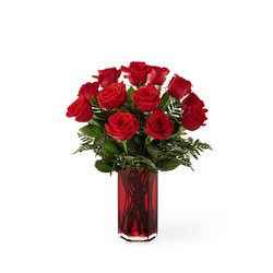 The FTD True Romantic Red Rose Bouquet from Victor Mathis Florist in Louisville, KY
